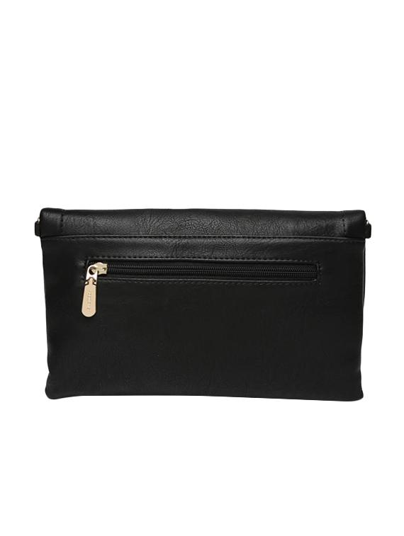 black leatherette clutch - 13149369 - Standard Image - 1