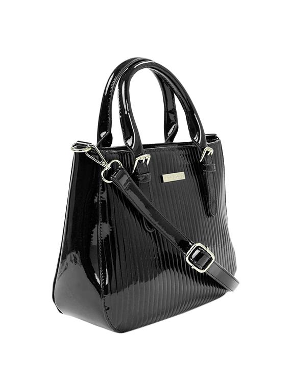 black leatherette handbag - 13149372 - Standard Image - 4