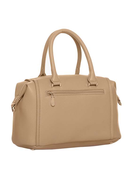 beige leatherette handbag - 13149376 - Standard Image - 1