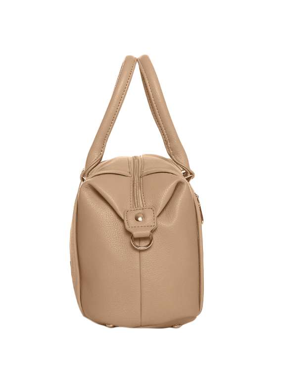 beige leatherette handbag - 13149376 - Standard Image - 4