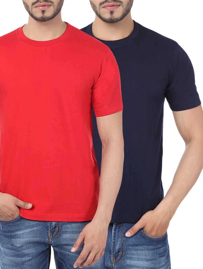 multi colored set of 2 cotton t-shirt - 13155445 -  Zoom Image - 0