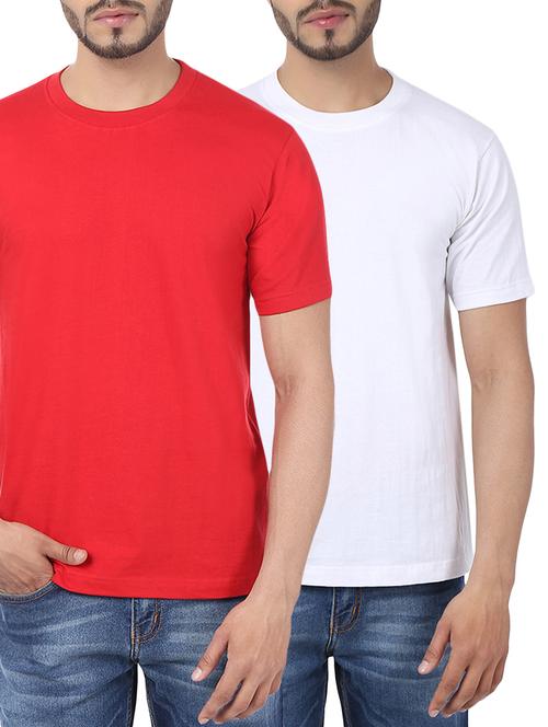 multi colored set of 2 cotton t-shirt - 13155450 -  Standard Image - 0