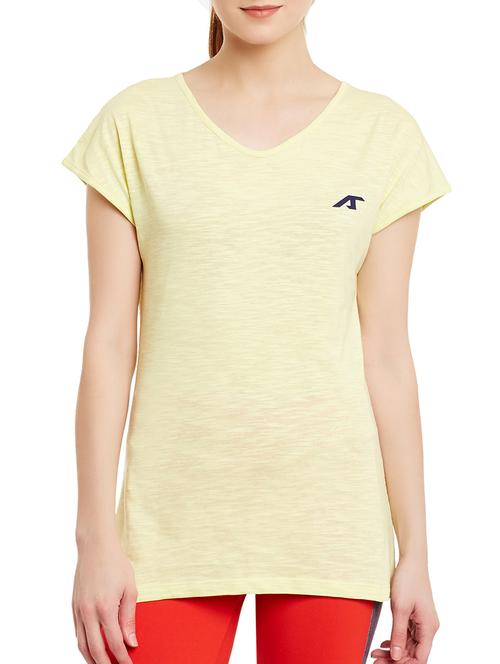 yellow cotton regular tshirt - 13158066 - Standard Image - 0