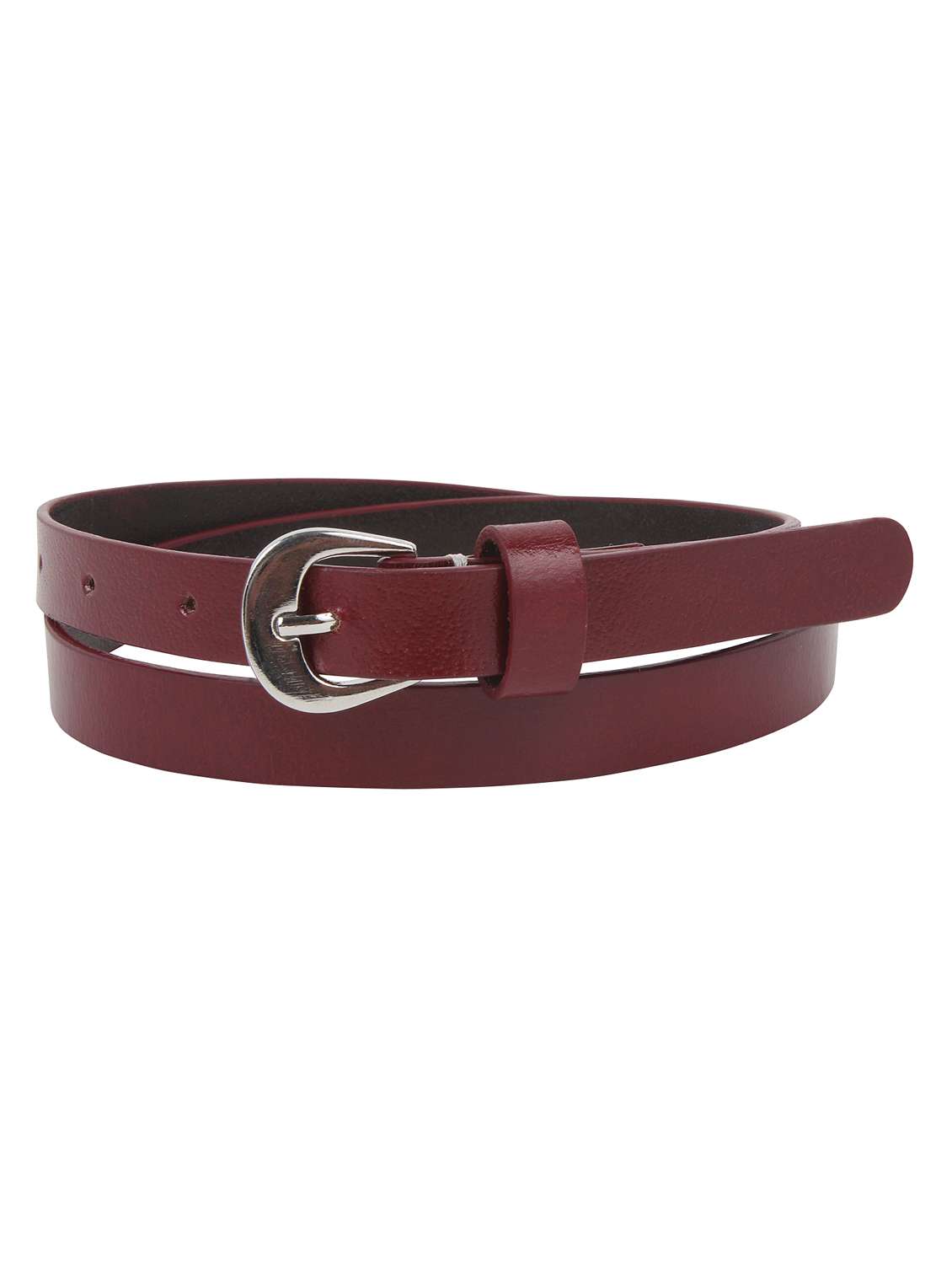 genuine leather burgundy belt - 13159708 -  Standard Image - 1