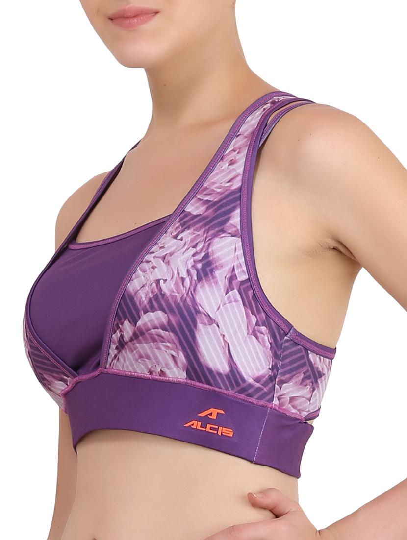 purple sports bra - 13160926 - Standard Image - 1