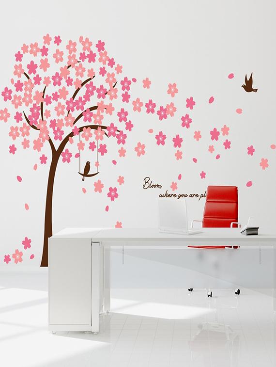 wall sticker (bloom tree,wall covering area  70 x 125 inch) - 13164992 -  Zoom Image - 0