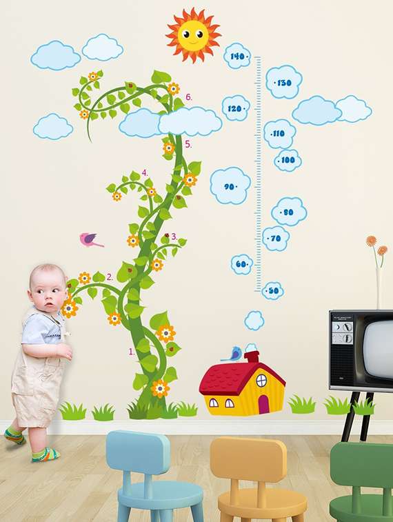 wall sticker (leafs,wall covering area  53 x 62 inch)