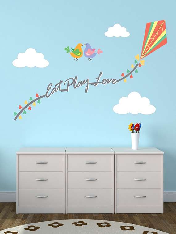 wall sticker (kite,wall covering area  59 x 30 inch)