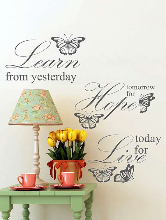 wall sticker (learn hope,wall covering area  27 x 25 inch)