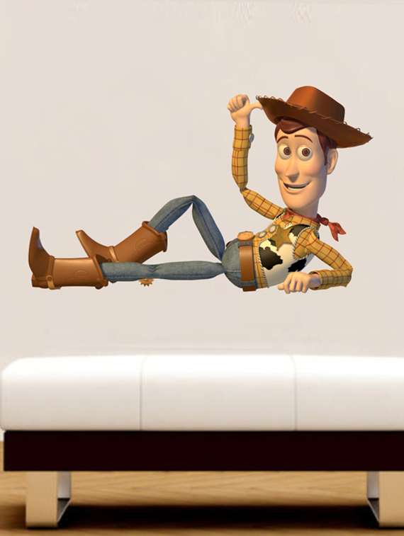 wall sticker (cow boy,wall covering area  23 x 14 inch)