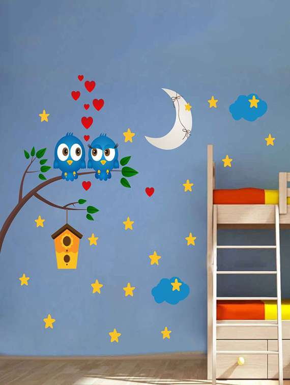 wall sticker (owl tree,wall covering area  18 x 14 inch)