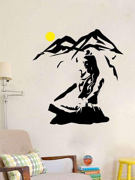 wall sticker (lord shiva,wall covering area  47 x 24 inch)