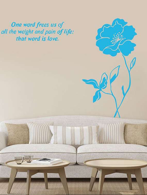 wall sticker (that word is love,wall covering area  29 x 19 inch)