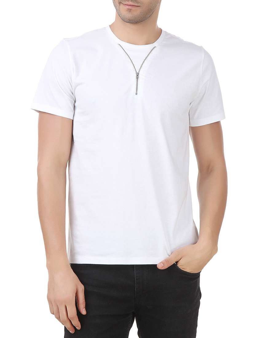 white cotton tshirt