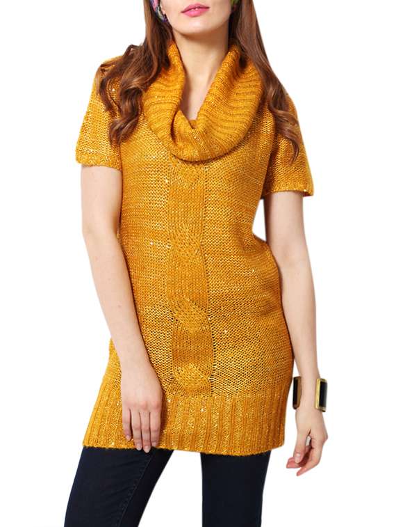 yellow cotton tunic