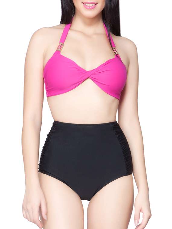 pink bikini set