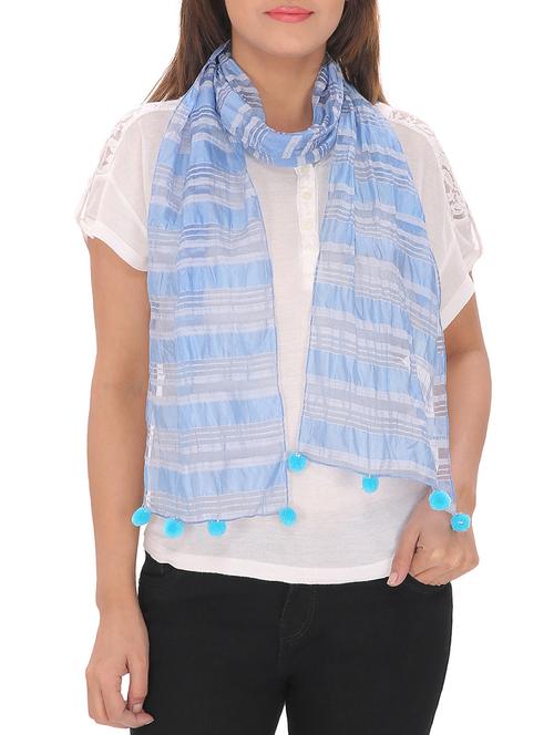 light blue polyester scarf - 13194169 -  Standard Image - 0