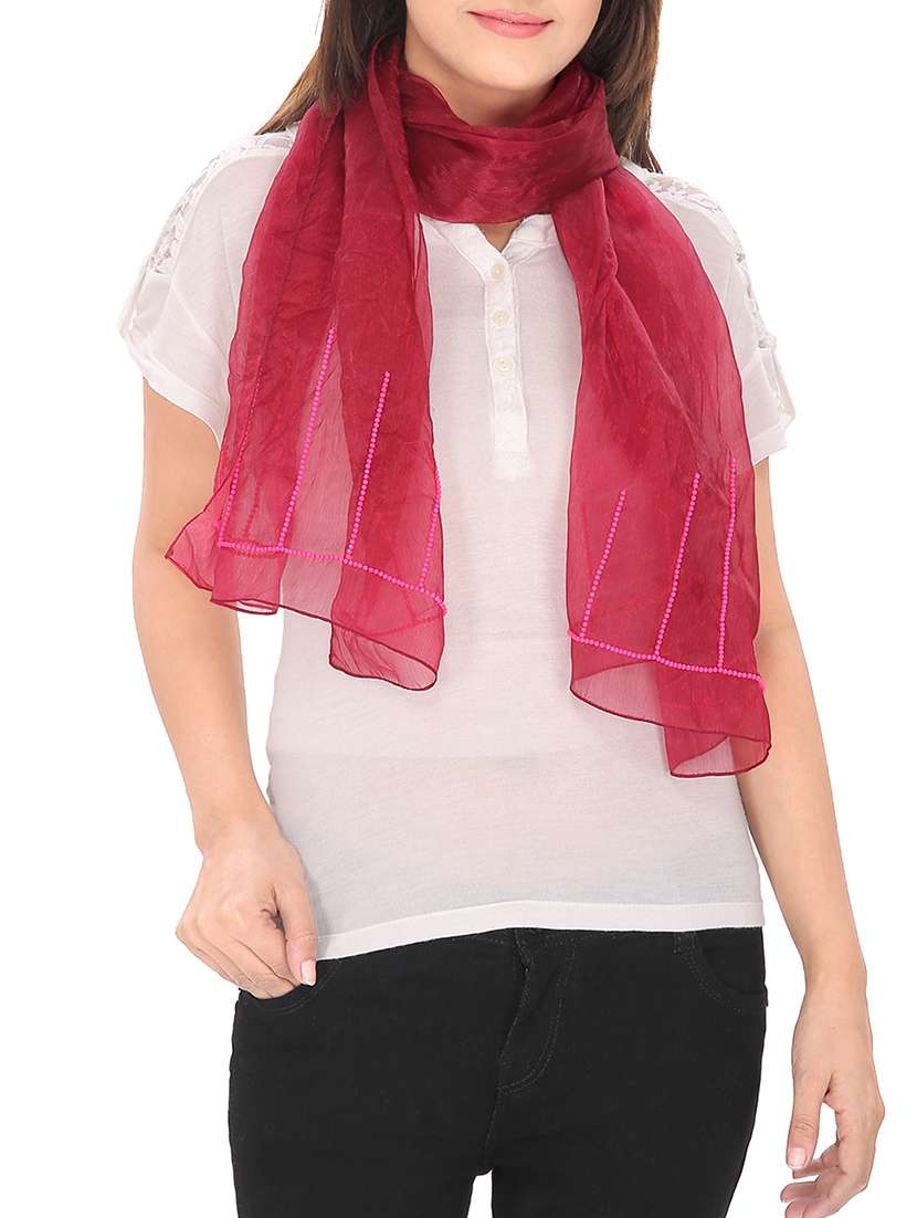 red polyester scarf - 13194227 - Zoom Image - 0