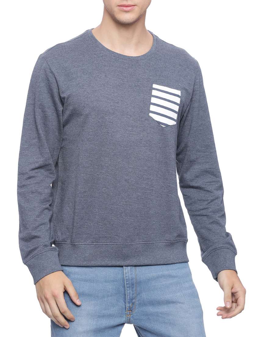 grey cotton sweatshirt