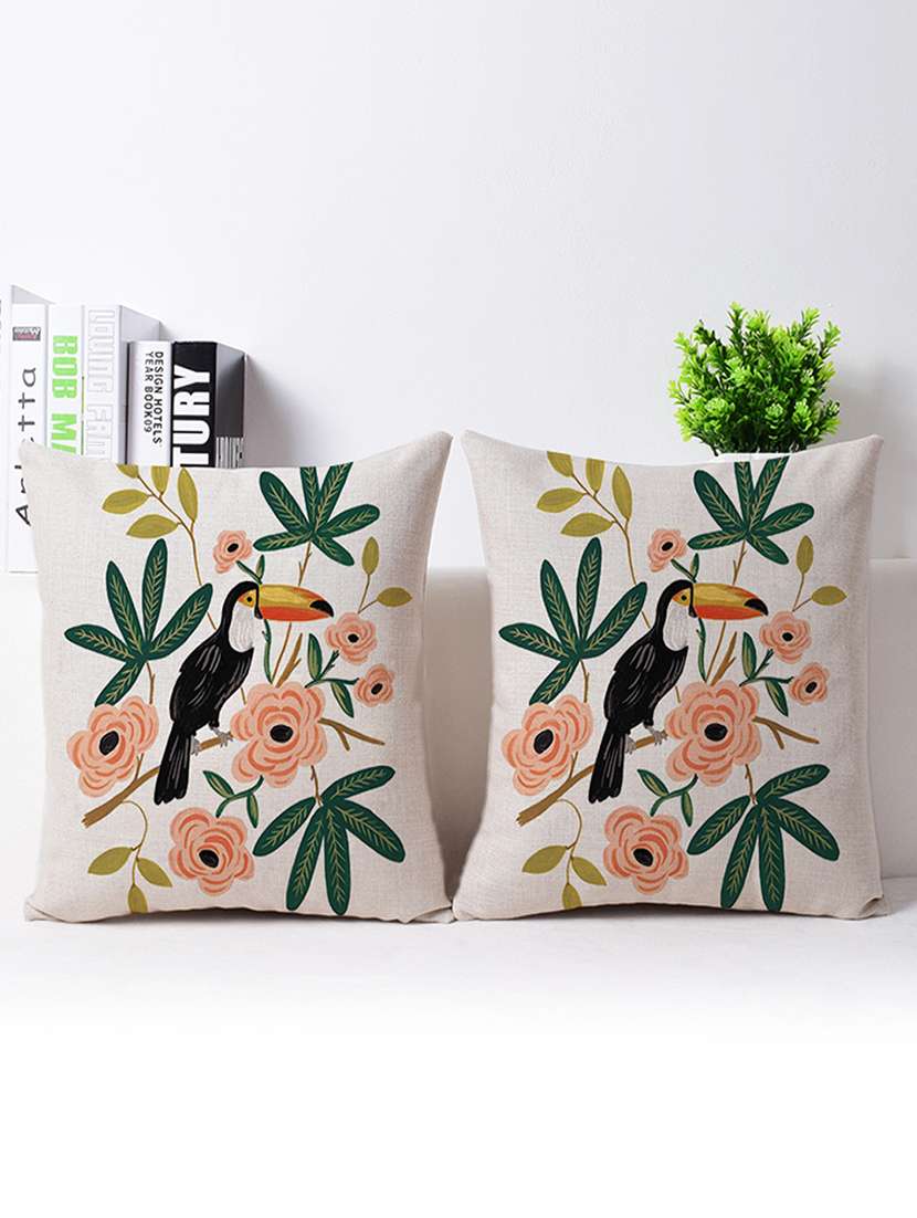 set of 2 vitange collection living room cushion cover