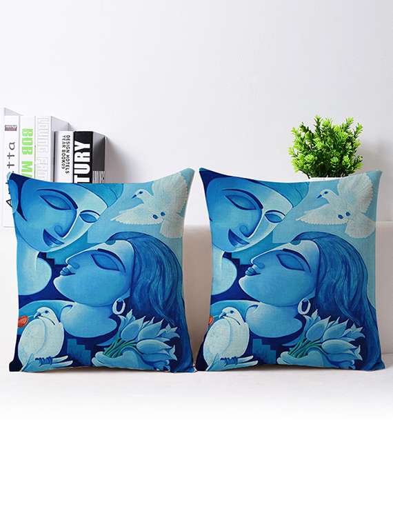 set of 2 vitange collection living room cushion cover