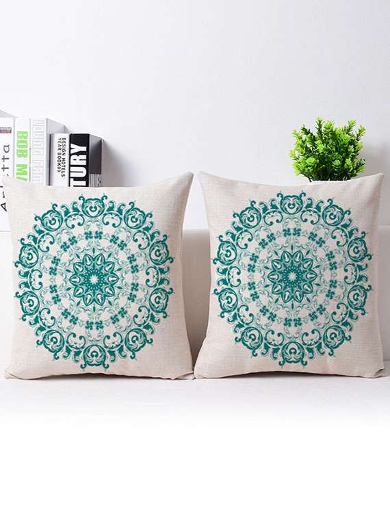 set of 2 vitange collection living room cushion cover