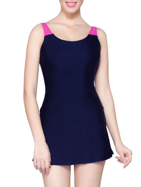 navy blue functional swimsuit