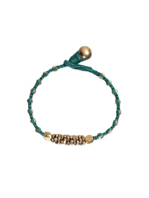 green brass bangle  bracelet - 13222753 -  Standard Image - 0