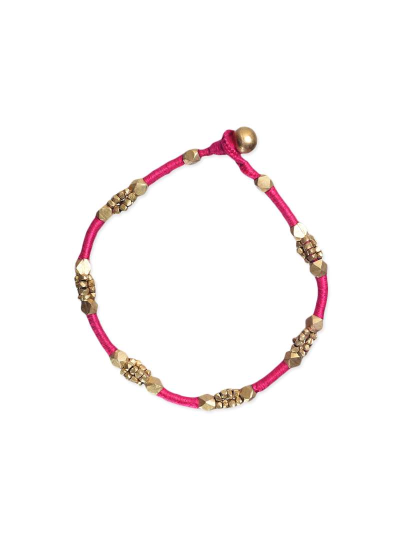 dhokra pink bracelet
