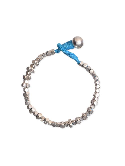 blue brass beaded bracelet - 13222763 - Standard Image - 0