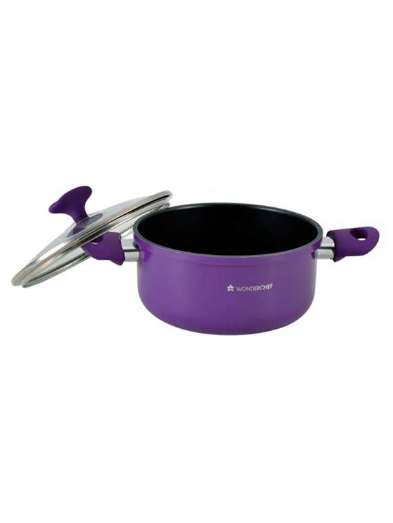 wonderchef elite casserole with lid 24cm(induction base)