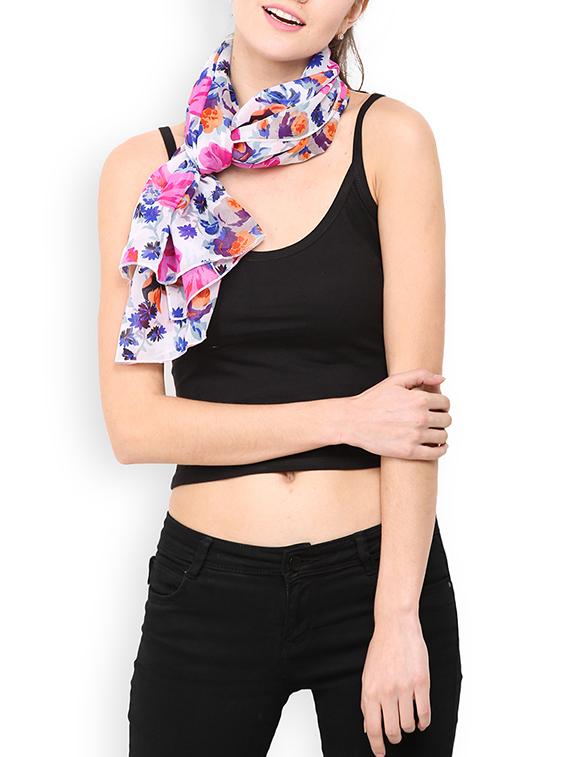 multi colored polyester scarf - 13237557 -  Standard Image - 1
