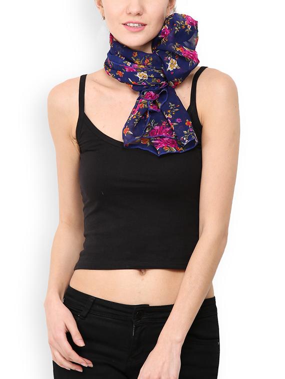 blue polyester scarf - 13237560 -  Standard Image - 1