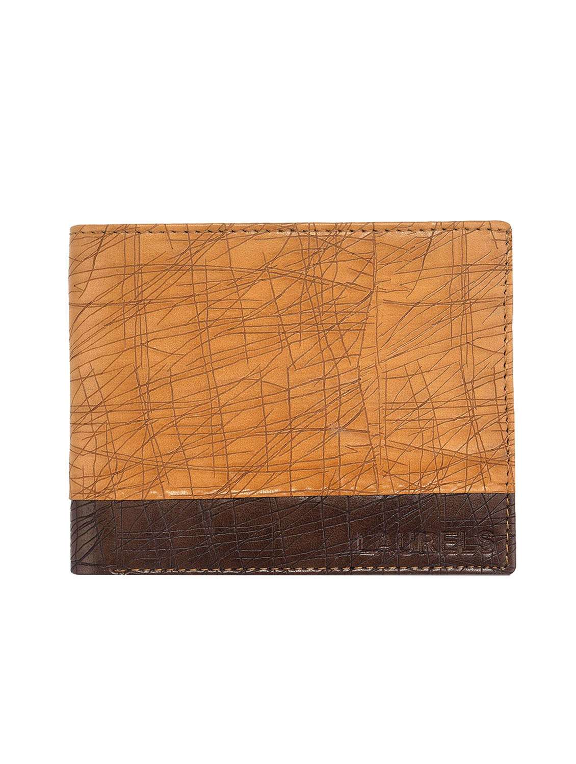 brown leatherette wallet