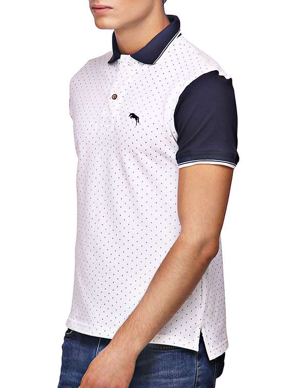 white cotton all over print tshirt - 13253274 - Standard Image - 1