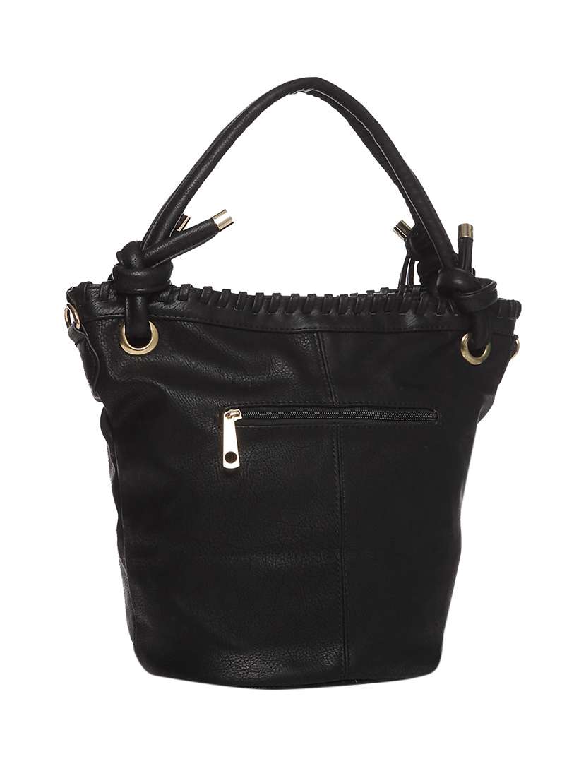 black leatherette handbag - 13253773 -  Standard Image - 1
