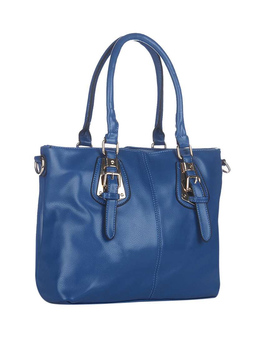 blue leatherette  handbag - 13253810 -  Standard Image - 1