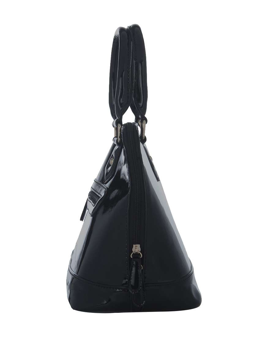 black leatherette  handbag - 13253836 -  Standard Image - 4