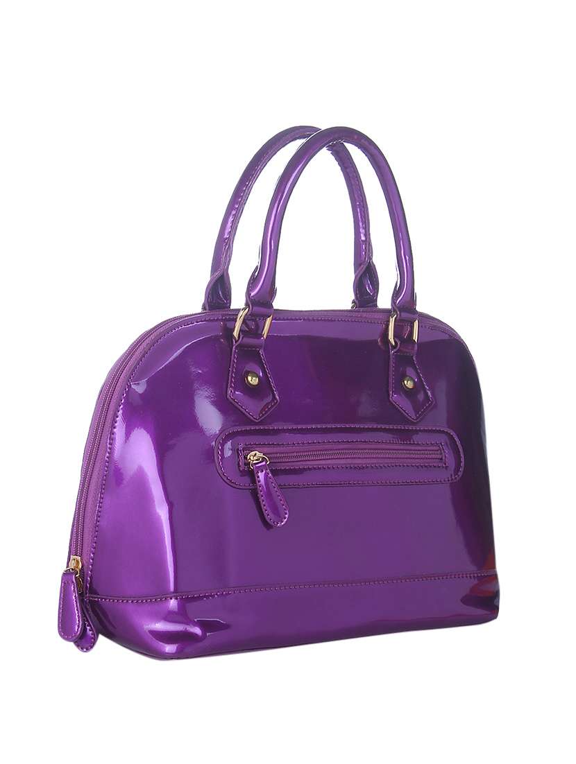purple leatherette  handbag - 13253838 -  Standard Image - 1