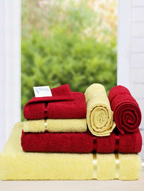 story @ home set of 2 pc bath towel  + 2 hand towel + 2 face towel