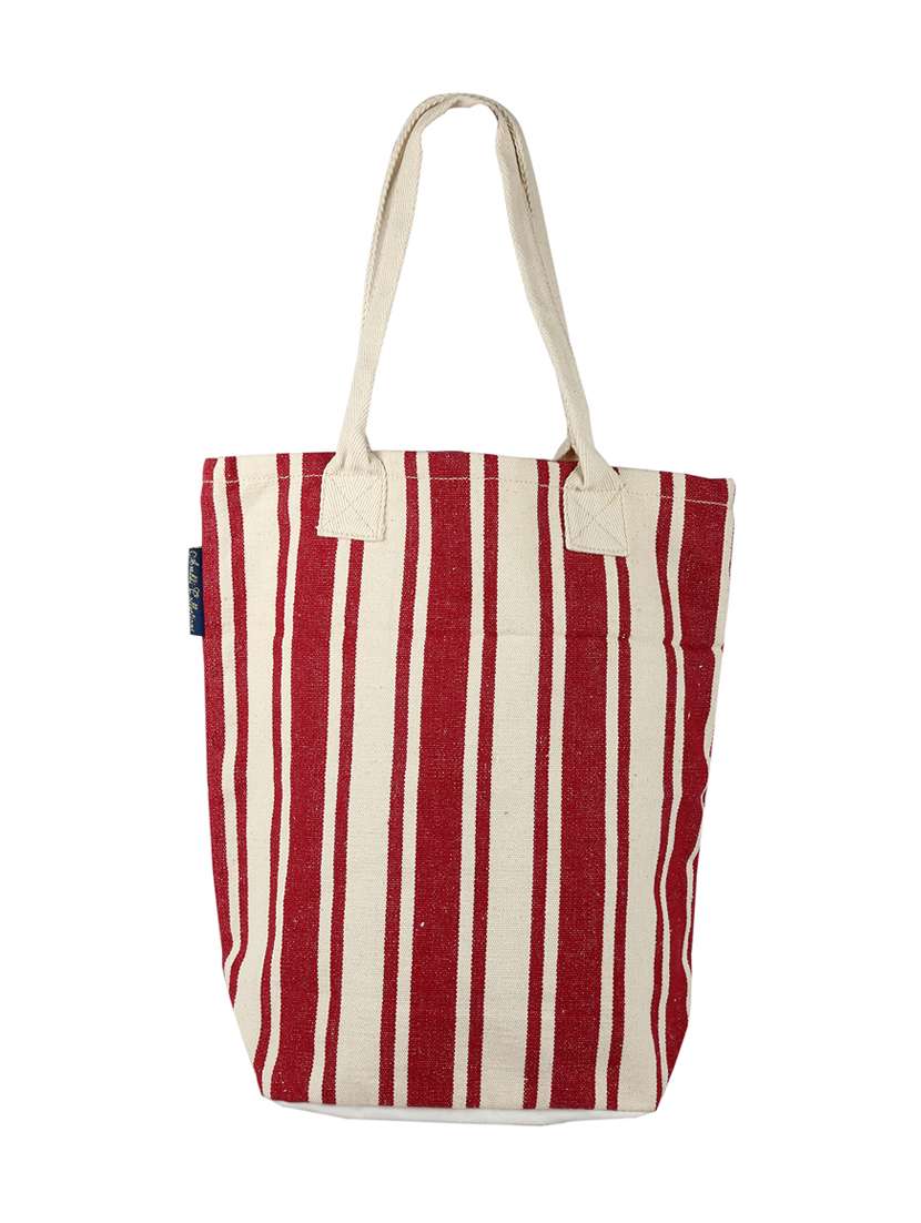 multi colored polyester shopping bag