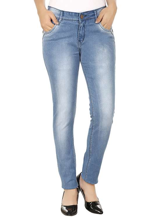 women's plain slim fit jeans
