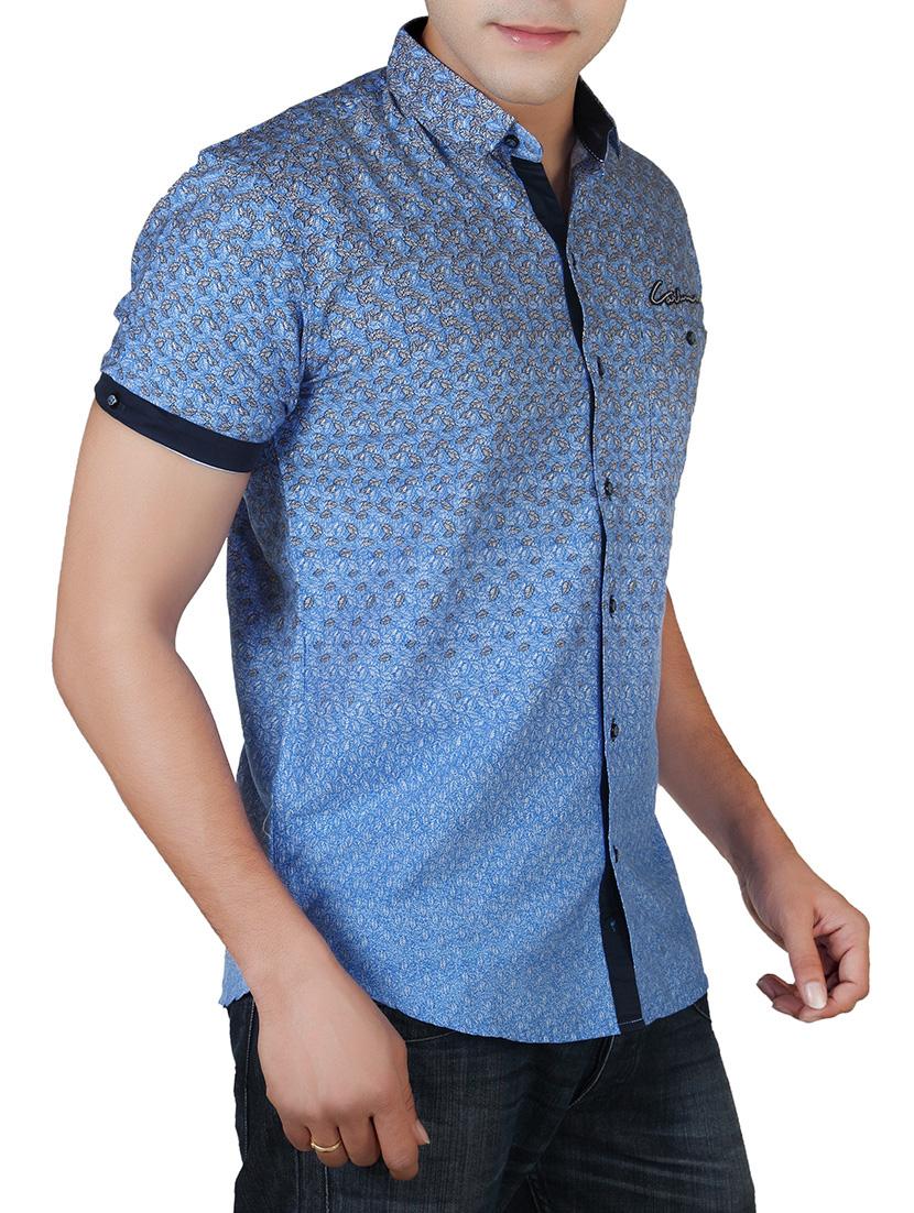 light blue cotton casual shirt - 13266480 - Standard Image - 1
