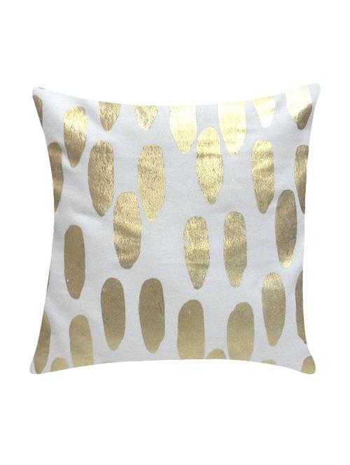 ambbi collection cushion cover with foil print - 13271221 - Standard Image - 0