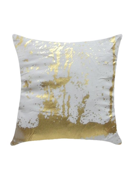 ambbi collection printed cushion cover with foil print abstract scattered design