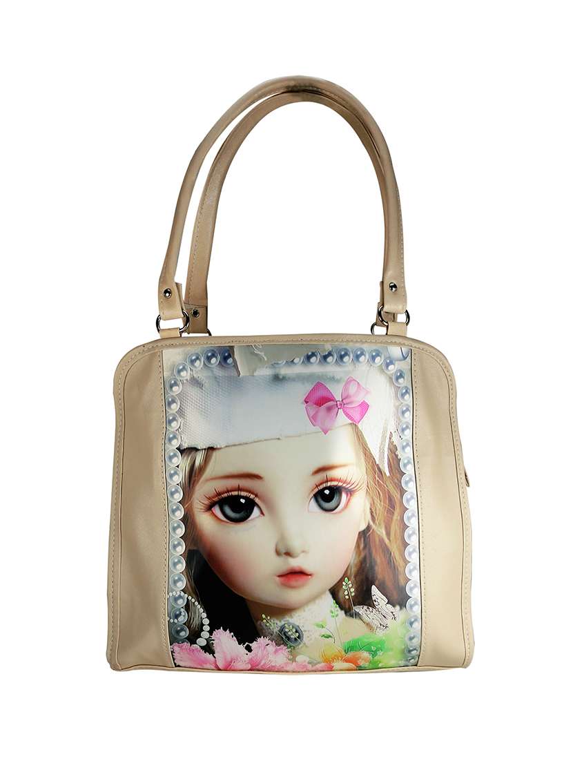 brown leather handbag
