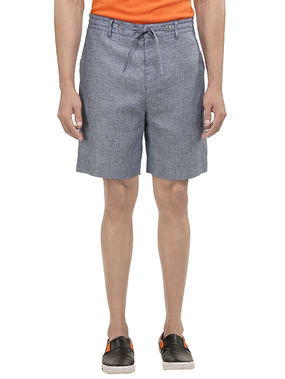 blue cotton shorts