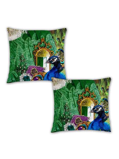 digitally printed peacock,feather&mirror set of two - 13285143 -  Standard Image - 0