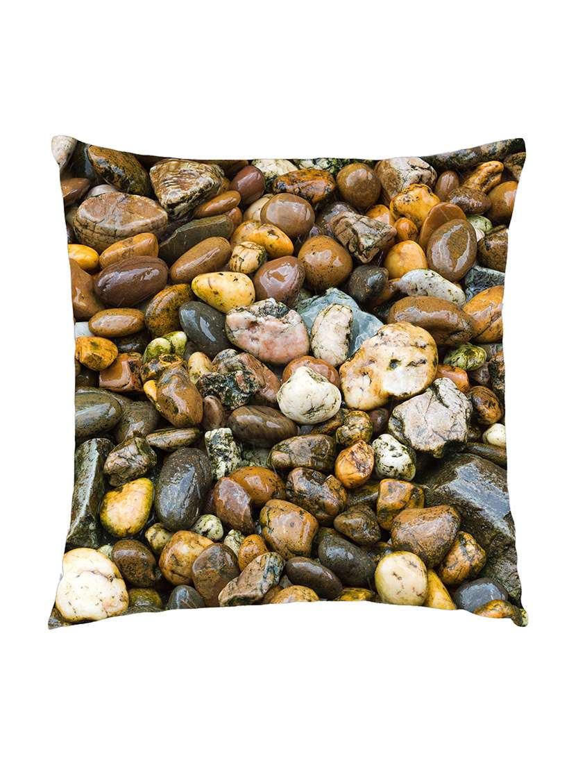 digitally printed cushion cover of pebbles