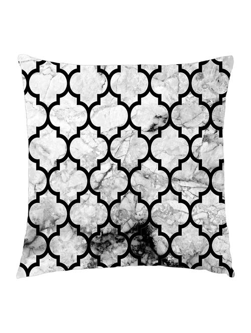 digitally printed cushion cover of damask pattern on marble effect - 13285776 -  Standard Image - 0